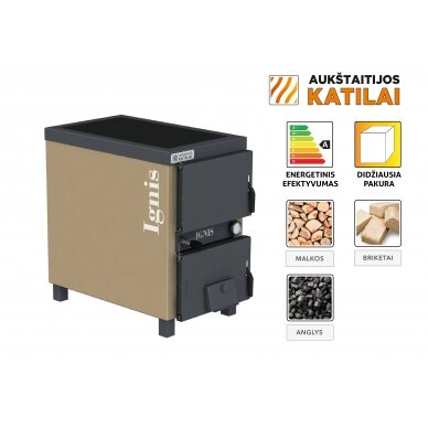 Kieto kuro katilas-viryklė, Ignis M, 10 kW 1