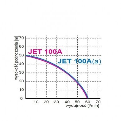 Vandens tiekimo sistema (hidroforas) Jet 100A(a) 1
