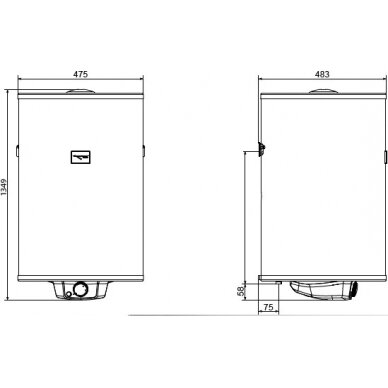 Vertikalus elektrinis vandens šildytuvas Stiebel Eltron PSH 150 Classic, 150L 4